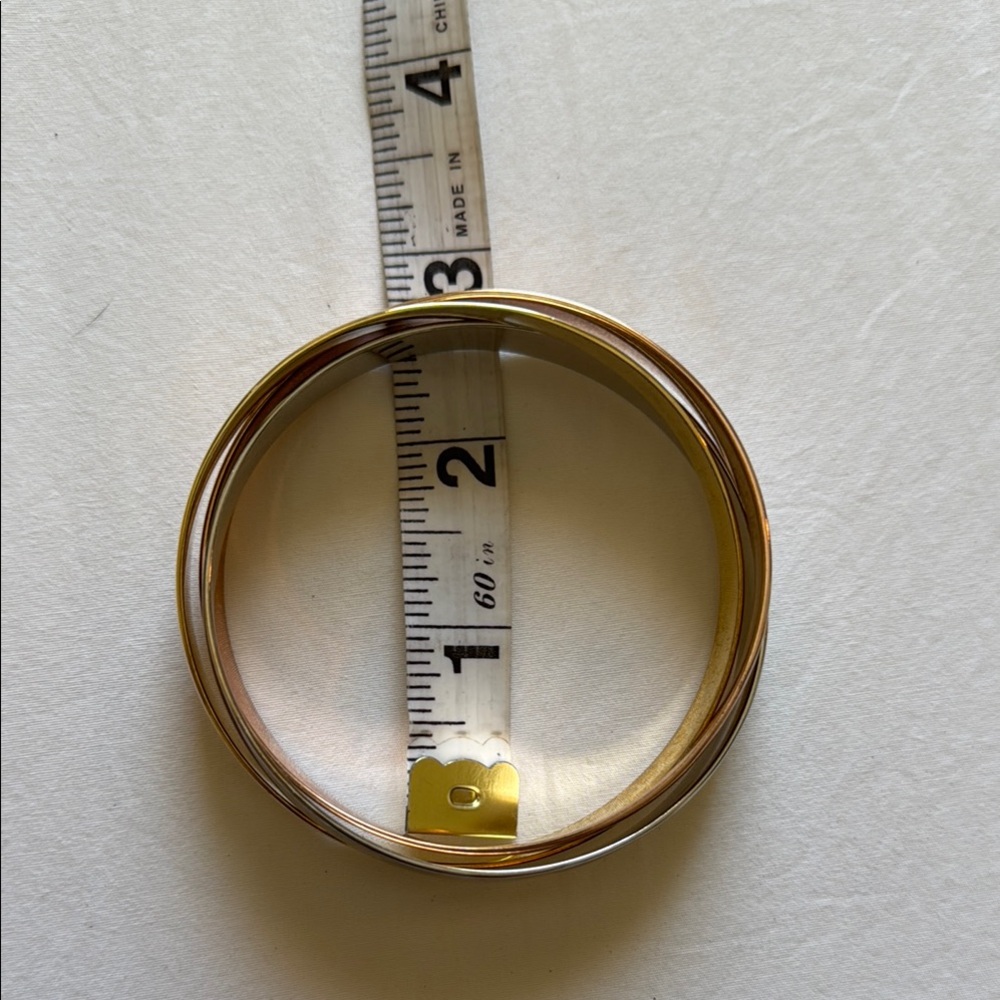 Tri-Color Metal Bangles - Picture 2 of 3